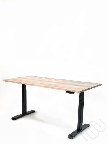 InspiDesk Expert Állítható Magasságú Asztal – Akác 118x80 cm lappal 