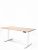 InspiDesk Expert Állítható Magasságú Asztal – Akác 118x80 cm lap - Fehér láb