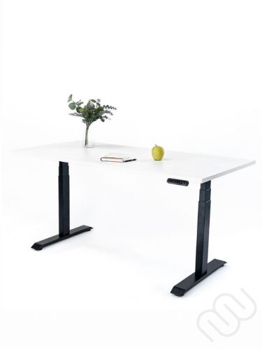 InspiDesk Expert Állítható Magasságú Asztal – Fehér 118x80 cm lappal 