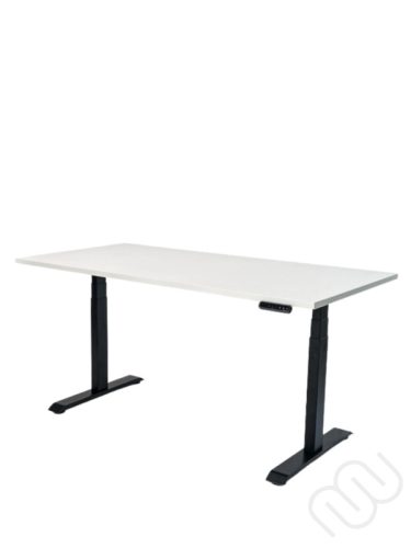 InspiDesk Expert Állítható Magasságú Asztal – Fehér 118x80 cm lappal 