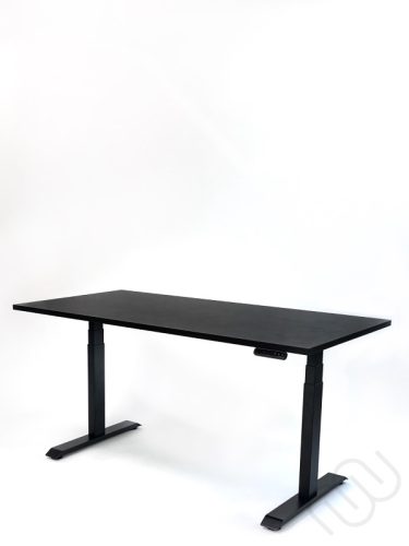 InspiDesk Expert Állítható Magasságú Asztal – Fekete 118x80 cm lappal 