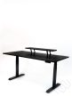 InspiDesk Expert Állítható Magasságú Asztal – Fekete 158x80 cm lappal 