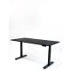 InspiDesk Expert Állítható Magasságú Asztal – Fekete 178x80x2,5 cm lappal 