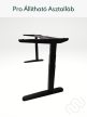 Állítható Asztal - InspiDesk Pro – Dió 158x80 cm lap  - Rejtett vezérlő - Fekete láb