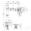 Monitor tartó 17”-32”