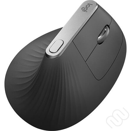 Logitech Lift vertikális ergonomikus vezeték nélküli optikai egér, grafitszürke