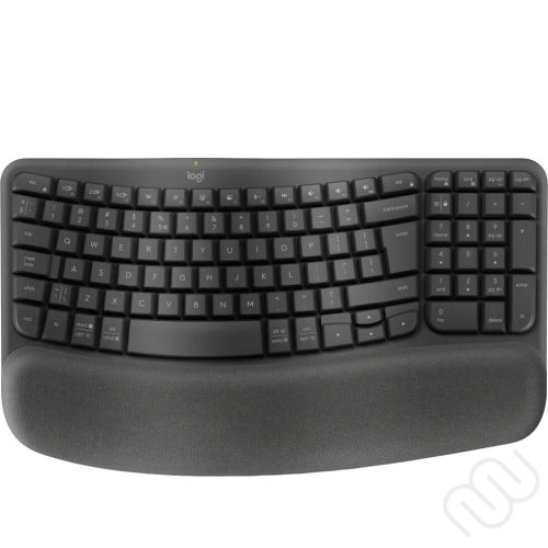 Logitech Wave Keys ergonomikus billentyűzet, grafitszürke, US